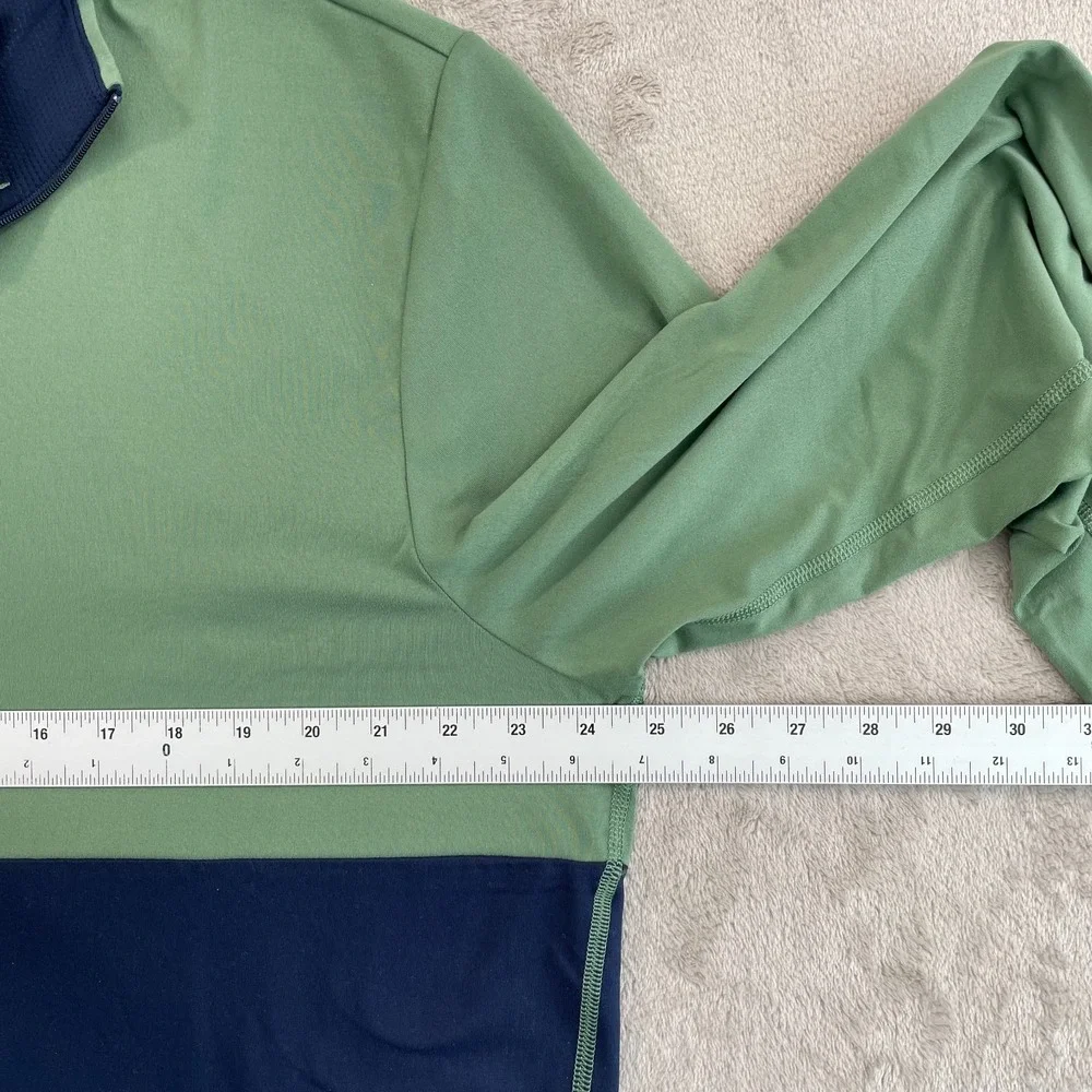 Polo Ralph Lauren Performance Pullover 1/4 Zip Men XL Green &‎ Navy NWT $125